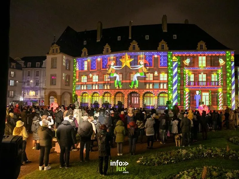 Le mapping de Noël sur l’Hôtel de Ville de Thionville